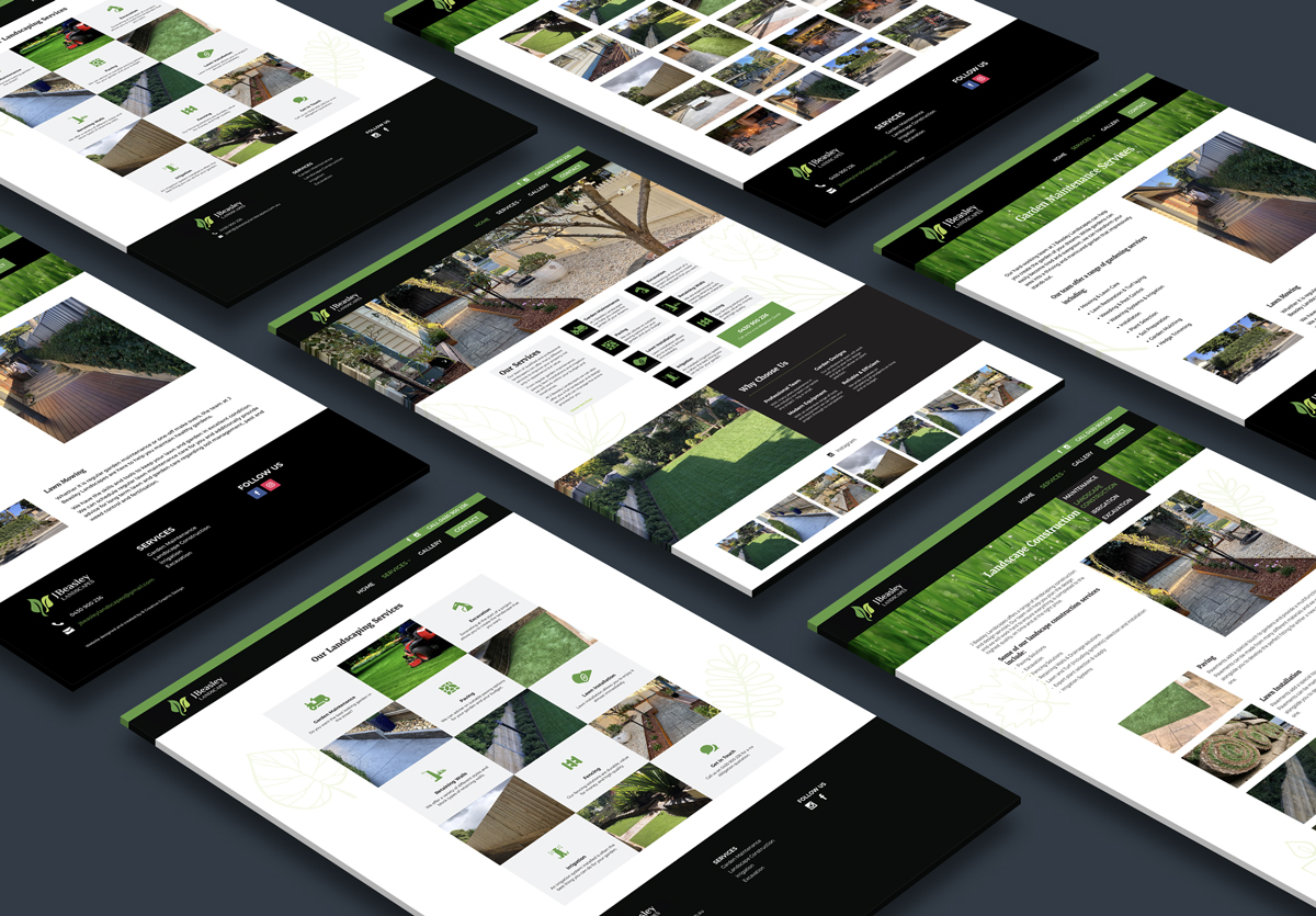 website design for landscaping company 