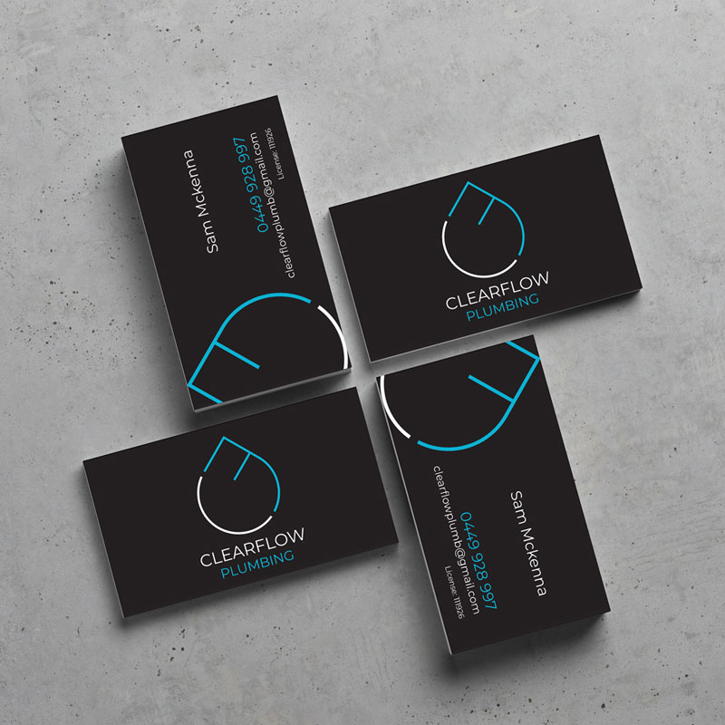 Clearflow logo design by B Creative Graphic Design